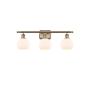 Innovations Lighting Athens 3 Light 26" Wide Vanity Light with Shade Antique Brass / Matte White