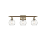 Innovations Lighting Athens 3 Light 26" Wide Vanity Light with Shade Antique Brass / Seedy