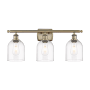 Innovations Lighting Bella 3 Light 26" Wide Vanity Light Antique Brass / Clear