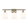 Innovations Lighting Bella 3 Light 26" Wide Vanity Light Antique Brass / Glossy White