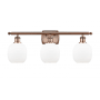 Innovations Lighting Belfast 3 Light 26" Wide Bathroom Vanity Light Antique Copper / Matte White