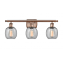 Innovations Lighting Belfast 3 Light 26" Wide Bathroom Vanity Light Antique Copper / Seedy