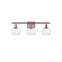 Innovations Lighting Athens 3 Light 26" Wide Vanity Light with Shade Antique Copper / Seedy