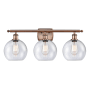 Innovations Lighting Athens 3 Light 26" Wide Vanity Light Antique Copper / Seedy