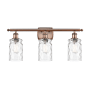 Innovations Lighting Candor 3 Light 26" Wide Bathroom Vanity Light Antique Copper / Clear Waterglass