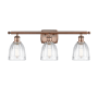 Innovations Lighting Brookfield 3 Light 26" Wide Bathroom Vanity Light Antique Copper / Clear