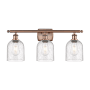 Innovations Lighting Bella 3 Light 26" Wide Vanity Light Antique Copper / Seedy