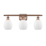 Innovations Lighting Eaton 3 Light 26" Wide Bathroom Vanity Light Antique Copper / Matte White