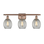 Innovations Lighting Eaton 3 Light 26" Wide Bathroom Vanity Light Antique Copper / Clear