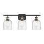 Innovations Lighting Bella 3 Light 26" Wide Vanity Light Black Antique Brass / Seedy