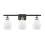 Innovations Lighting Eaton 3 Light 26" Wide Bathroom Vanity Light Black Antique Brass / Matte White