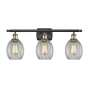 Innovations Lighting Eaton 3 Light 26" Wide Bathroom Vanity Light Black Antique Brass / Clear