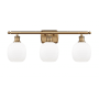 Innovations Lighting Belfast 3 Light 26" Wide Bathroom Vanity Light Brushed Brass / Matte White