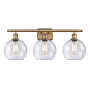 Innovations Lighting Athens 3 Light 26" Wide Vanity Light Brushed Brass / Seedy