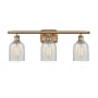 Innovations Lighting Caledonia 3 Light 26" Wide Bathroom Vanity Light Brushed Brass / Mouchette