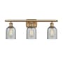 Innovations Lighting Caledonia 3 Light 26" Wide Bathroom Vanity Light Brushed Brass / Charcoal