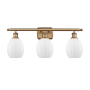 Innovations Lighting Eaton 3 Light 26" Wide Bathroom Vanity Light Brushed Brass / Matte White