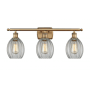 Innovations Lighting Eaton 3 Light 26" Wide Bathroom Vanity Light Brushed Brass / Clear