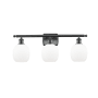 Innovations Lighting Belfast 3 Light 26" Wide Bathroom Vanity Light Matte Black / Matte White