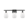 Innovations Lighting Eaton 3 Light 26" Wide Bathroom Vanity Light Matte Black / Matte White