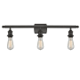 Innovations Lighting Bare Bulb 3 Light 26" Wide Bathroom Vanity Light Oiled Rubbed Bronze