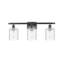 Innovations Lighting Cobbleskill 3 Light 26" Wide Vanity Light Oil Rubbed Bronze / Deco Swirl