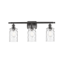 Innovations Lighting Candor 3 Light 26" Wide Bathroom Vanity Light Oil Rubbed Bronze / Clear Waterglass