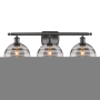 Innovations Lighting Rochester 3 Light 28" Wide Vanity Light Oil Rubbed Bronze / Light Smoke