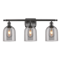 Innovations Lighting Bella 3 Light 26" Wide Vanity Light Oil Rubbed Bronze / Light Smoke