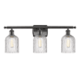 Innovations Lighting Bridal Veil 3 Light 25" Wide Vanity Light Oil Rubbed Bronze / Clear