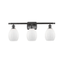Innovations Lighting Eaton 3 Light 26" Wide Vanity Light Matte White / Oil Rubbed Bronze