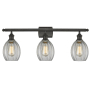 Innovations Lighting Eaton 3 Light 26" Wide Bathroom Vanity Light Oiled Rubbed Bronze / Clear Fluted