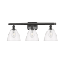 Innovations Lighting Bristol 3 Light 28" Wide Vanity Light Oil Rubbed Bronze / Clear