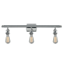 Innovations Lighting Bare Bulb 3 Light 26" Wide Bathroom Vanity Light Polished Chrome