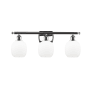 Innovations Lighting Belfast 3 Light 26" Wide Bathroom Vanity Light Polished Chrome / Matte White