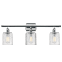 Innovations Lighting Cobleskill 3 Light 26" Wide Bathroom Vanity Light Polished Chrome / Clear Ripple