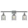 Innovations Lighting Caledonia 3 Light 26" Wide Bathroom Vanity Light Polished Chrome / Charcoal