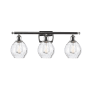 Innovations Lighting Small Waverly 3 Light 26" Wide Bathroom Vanity Light Polished Chrome / Clear