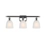 Innovations Lighting Brookfield 3 Light 26" Wide Bathroom Vanity Light Polished Chrome / White