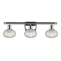 Innovations Lighting Ithaca 3 Light 26" Wide Vanity Light Polished Chrome / Clear Ithaca