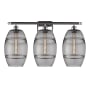Innovations Lighting Vaz 3 Light 28" Wide Vanity Light Polished Chrome / Light Smoke