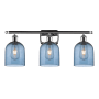 Innovations Lighting Bella 3 Light 26" Wide Vanity Light Polished Chrome / Princess Blue