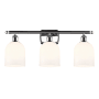 Innovations Lighting Bella 3 Light 26" Wide Vanity Light Polished Chrome / Glossy White