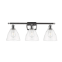 Innovations Lighting Bristol 3 Light 28" Wide Vanity Light Polished Chrome / Clear