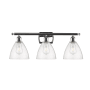 Innovations Lighting Bristol 3 Light 28" Wide Vanity Light Polished Chrome / Seedy