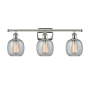 Innovations Lighting Belfast 3 Light 26" Wide Bathroom Vanity Light Polished Nickel / Seedy