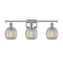 Innovations Lighting Belfast 3 Light 26" Wide Bathroom Vanity Light Polished Nickel / Clear Crackle