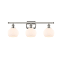 Innovations Lighting Athens 3 Light 26" Wide Vanity Light with Shade Polished Nickel / Matte White