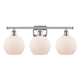 Innovations Lighting Athens 3 Light 26" Wide Vanity Light Polished Nickel / Matte White