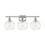 Innovations Lighting Athens 3 Light 26" Wide Vanity Light Polished Nickel / Clear Water Glass